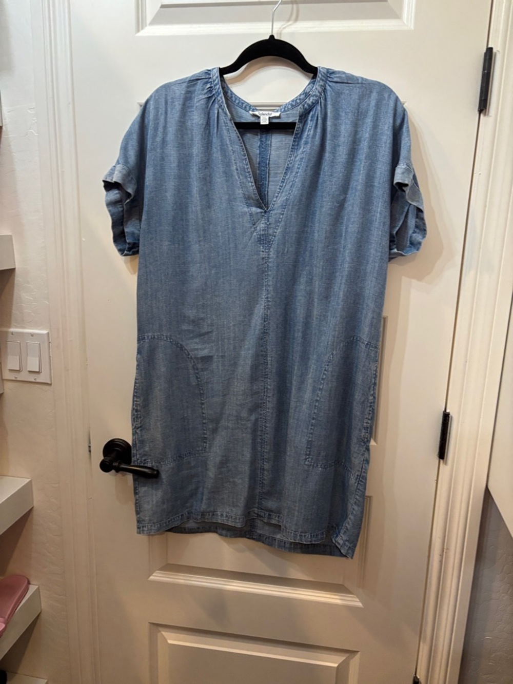 Splendid Light Blue Denim Shift Dress